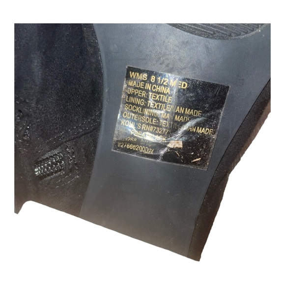 Apt. 9 women’s size 8.5 black faux suede open toe chunky heeled booties pumps - Picture 10 of 10